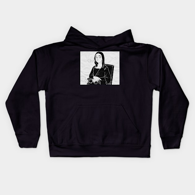 Gioconda Kids Hoodie by timegraf